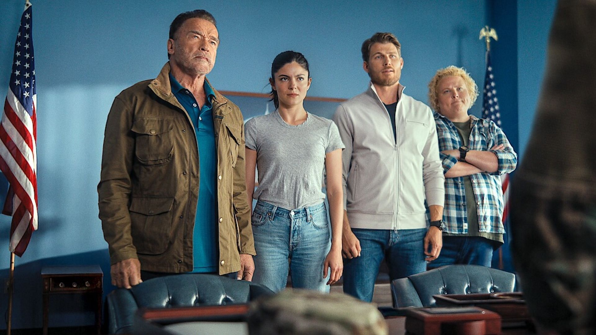 An image of Luke Brunner and his team from FUBAR season 2 (Image via Tudum by Netflix)